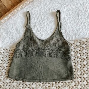 American Eagle beachy crop tank